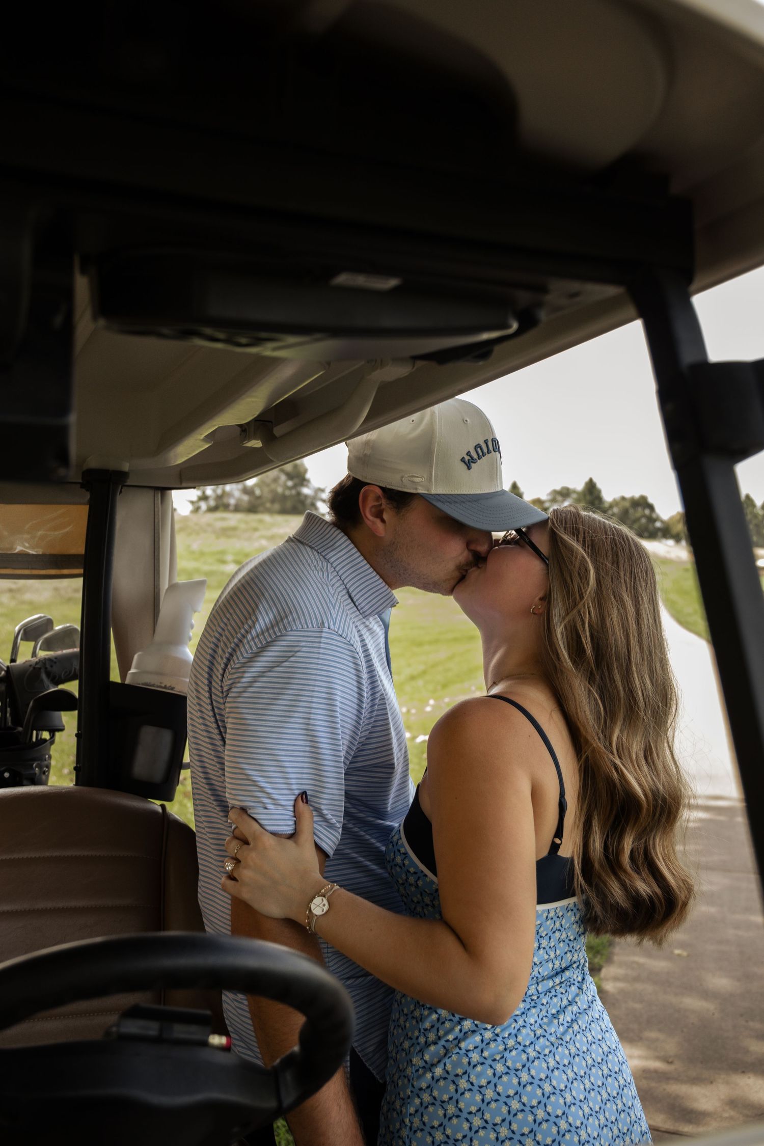TPC Twin Cites Golf Course, Golf proposal, Golf course engagement, surprise proposal, golf outfit inspiration,