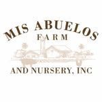 Mis Abuelos Farm and Nursery Inc vintage-style logo with decorative botanical illustration.