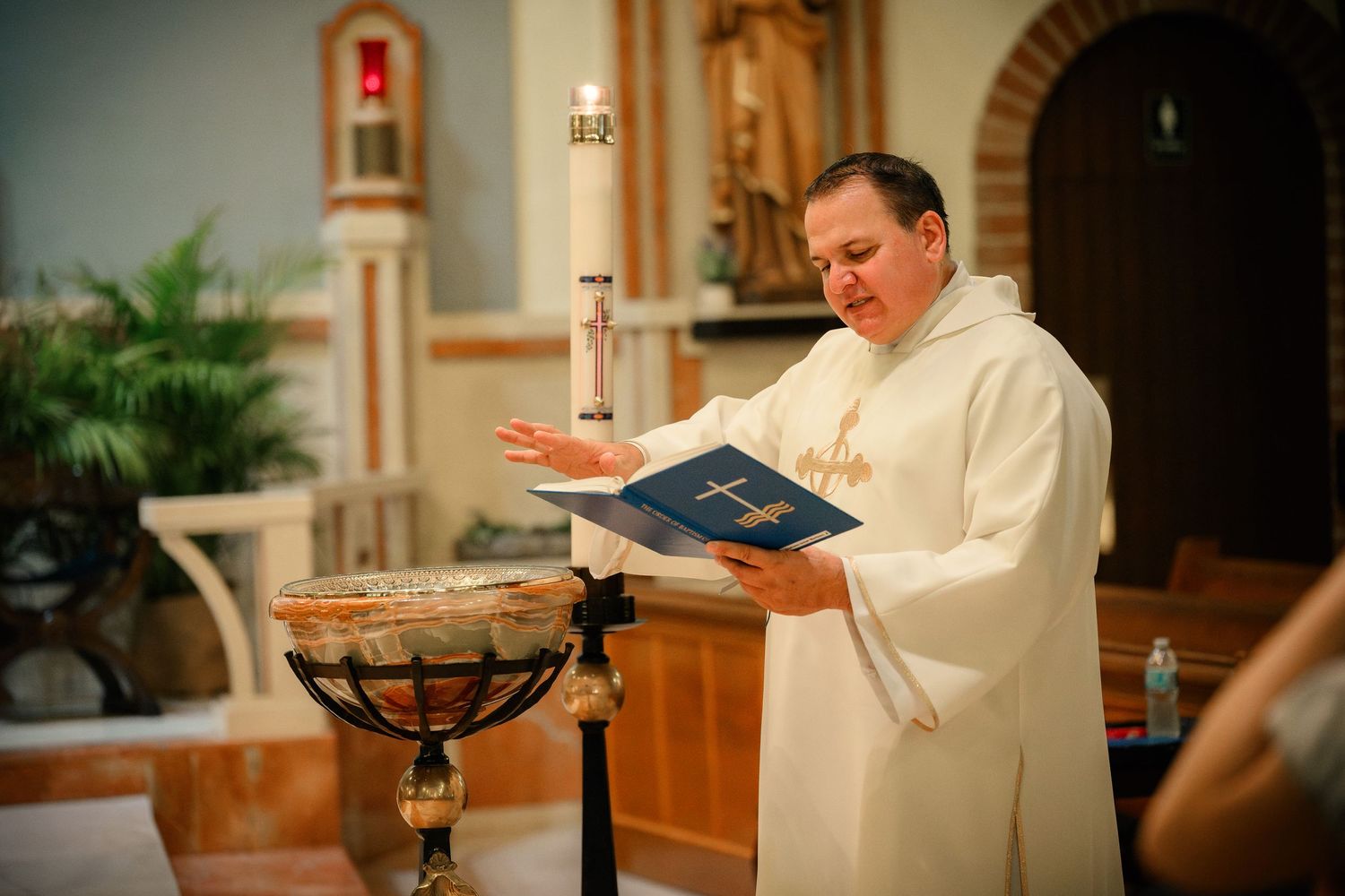 A baptism at St. Raymond, Coral Gables, Miami FL