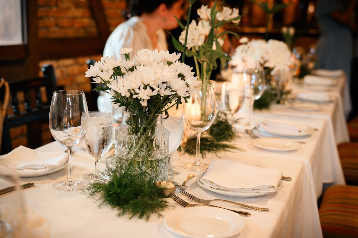 The beautiful decor of a Baptism lunch hosted at Casa Juancho in Pequeña Habana, Miami, FL.