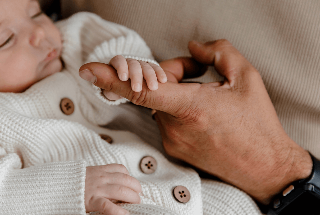 Newborn photography Adelaide — mother holding newborn in natural window light, in-home session Mawson Lakes — Photo By Nancy