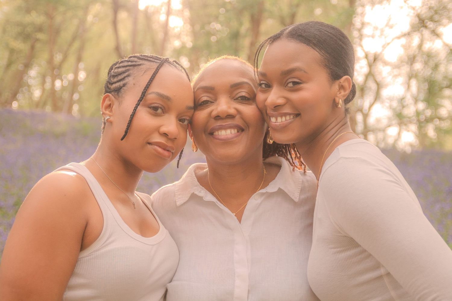 Mother and two daughters.