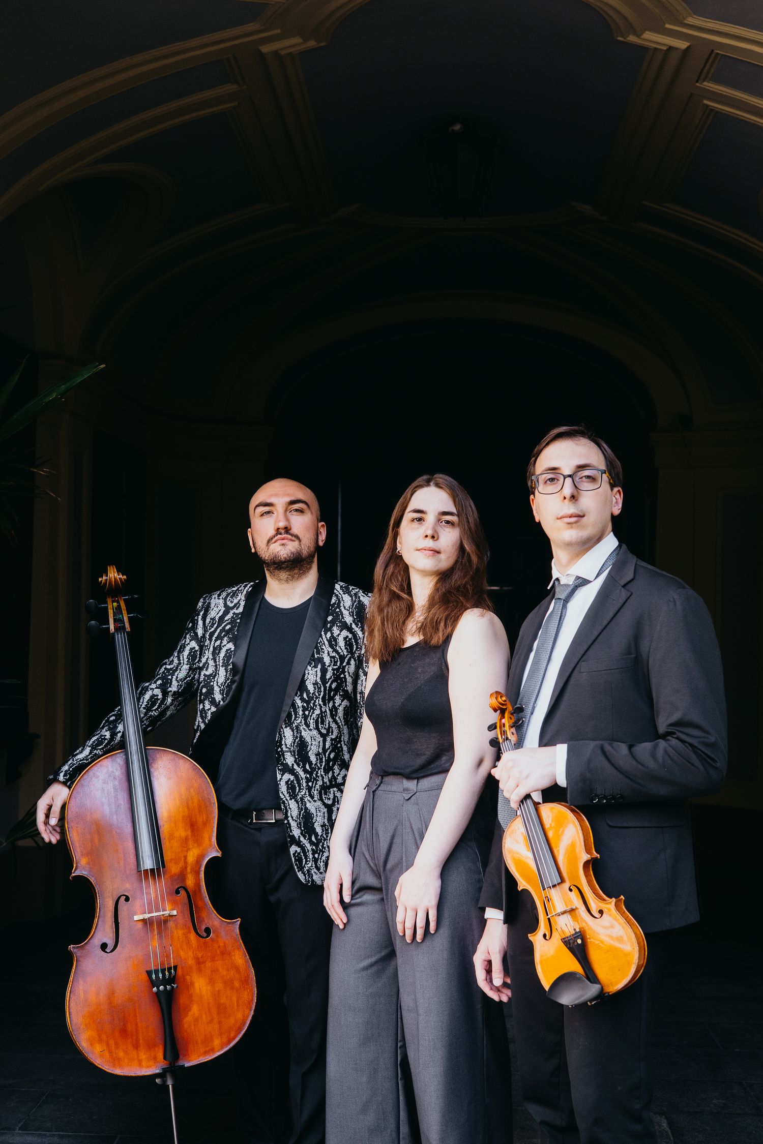 Il trio Chimera (Stefano Raccagni, Marta Ceretta, Giorgio Lucchini) fotografato da Marco Carino, fotografo specializzato in musicisti