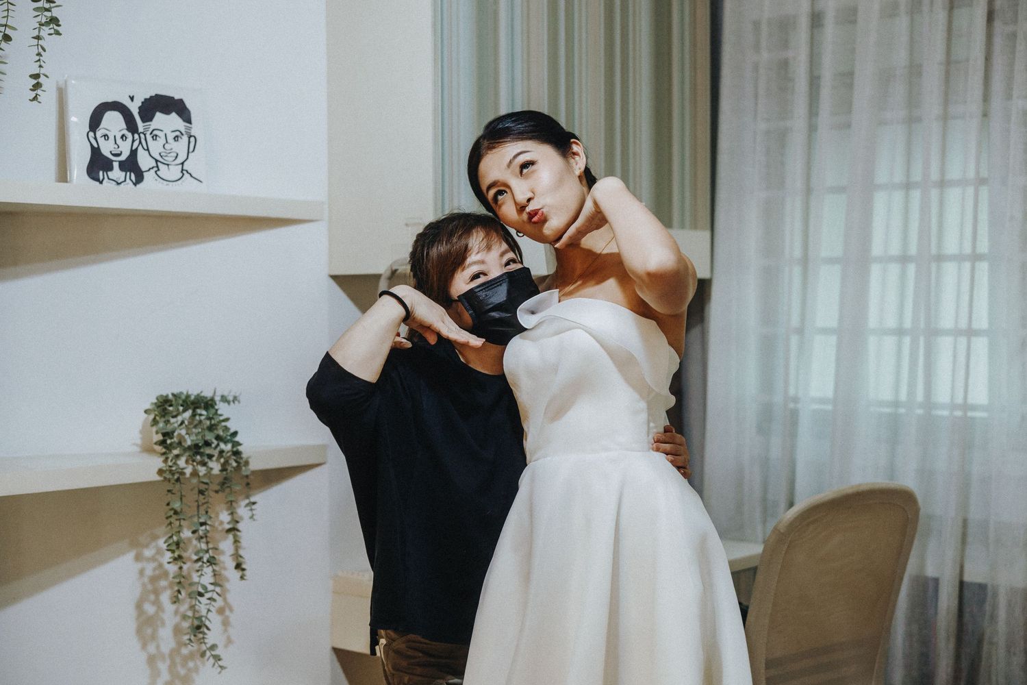 Elegant wedding photo collage showing intimate dance poses and romantic moments between couple in formal attire.