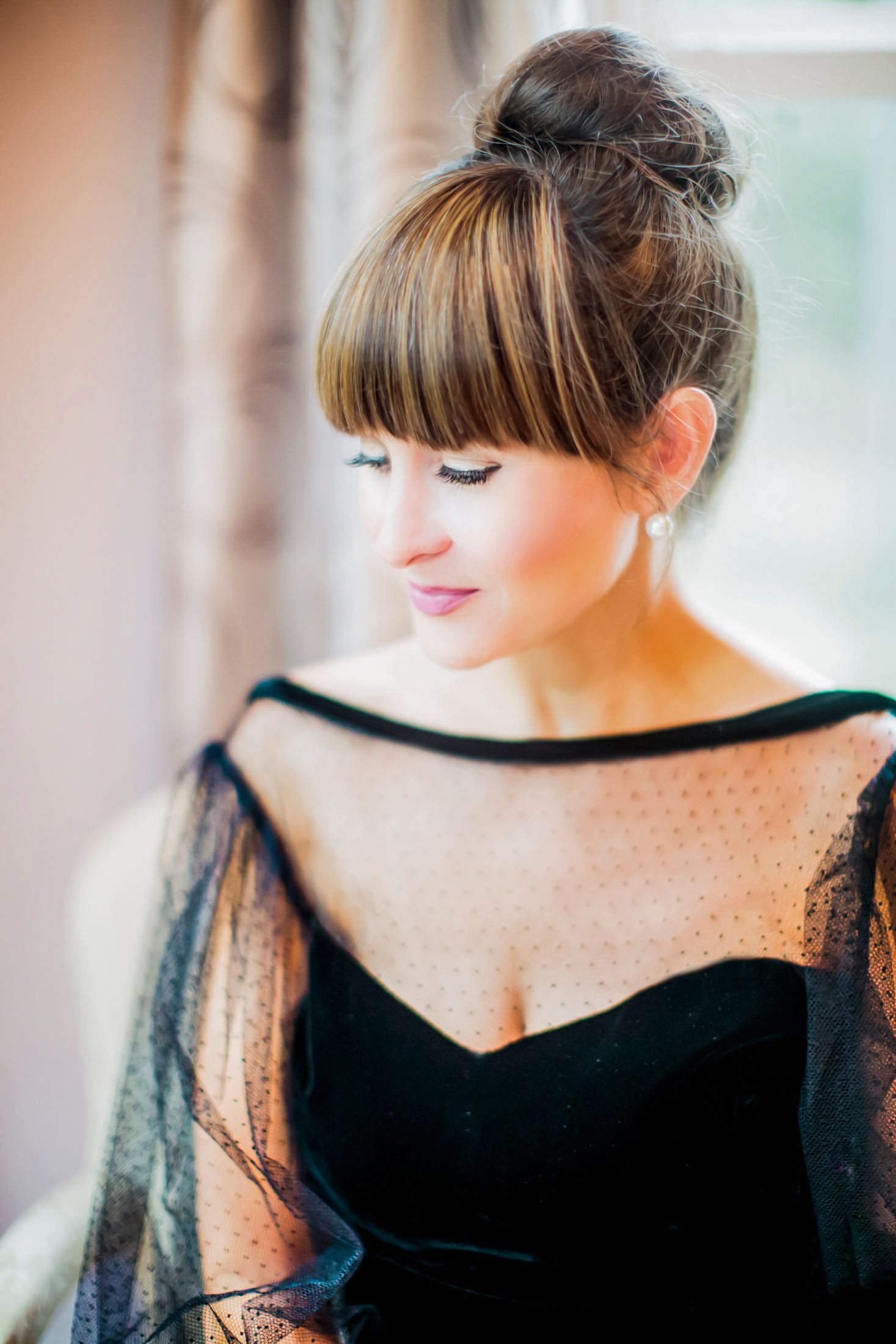 Pretty feminine headshot of a Charleston SC makeup artist