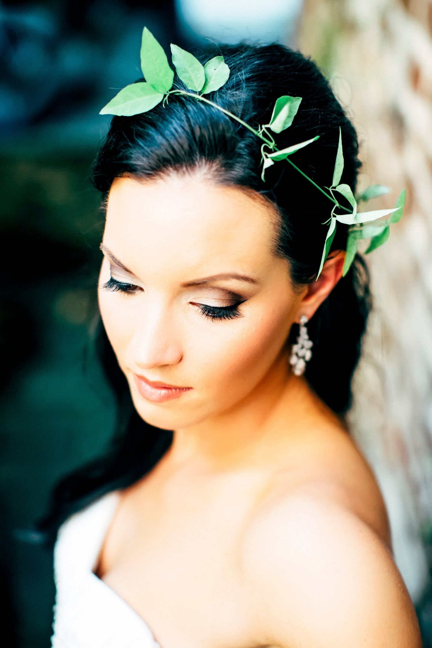 Editorial style Bridal Portrait Downtown Charleston SC