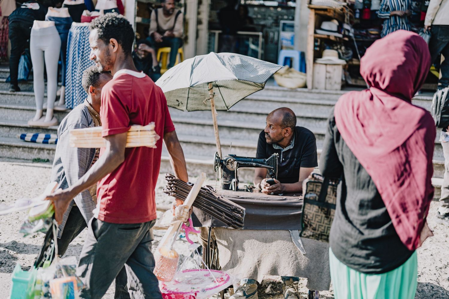 A market in Addis Ababa, Ethiopia