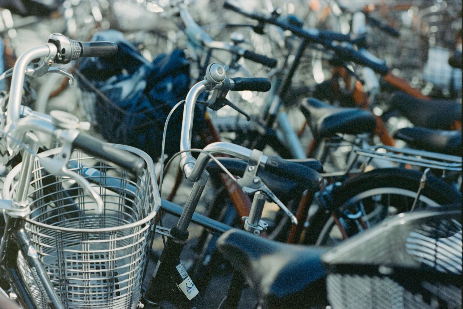 Bicycle parking in Tokyo, Japan