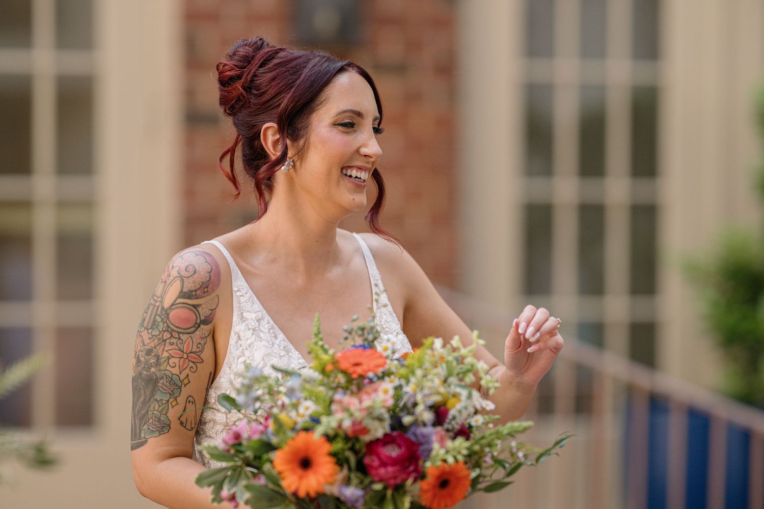 A bride on her wedding day
