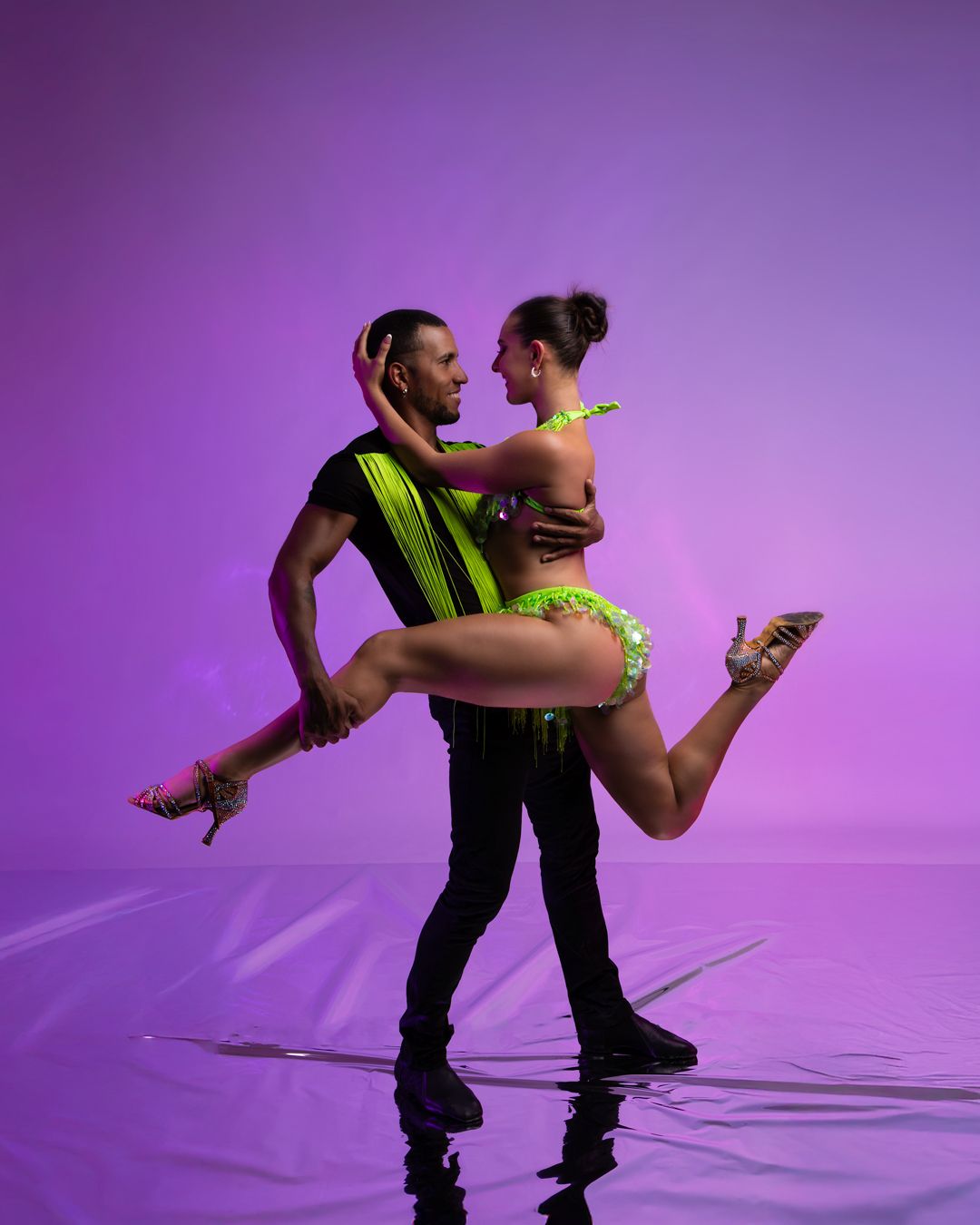 Creative couples photography Darwin NT studio editorial lighting session