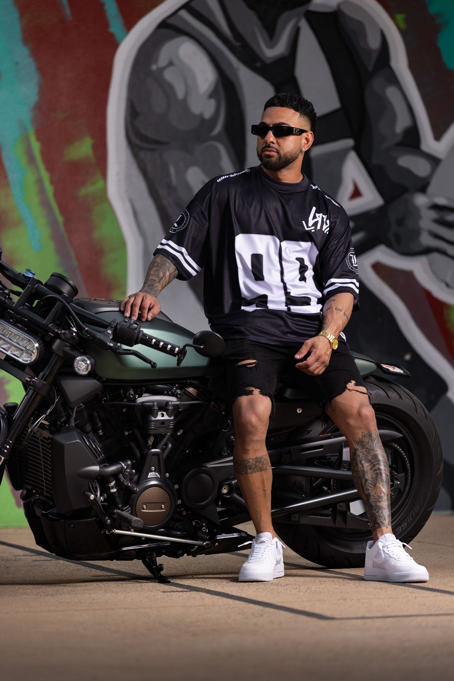 Urban portrait photography session in Darwin featuring street-style editorial imagery captured by Julie Françoise Imagery