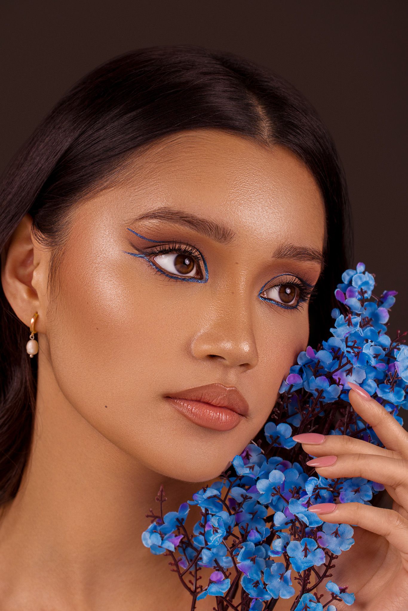 Professional beauty portrait photography session captured in a Darwin photography studio by Julie Françoise Imagery