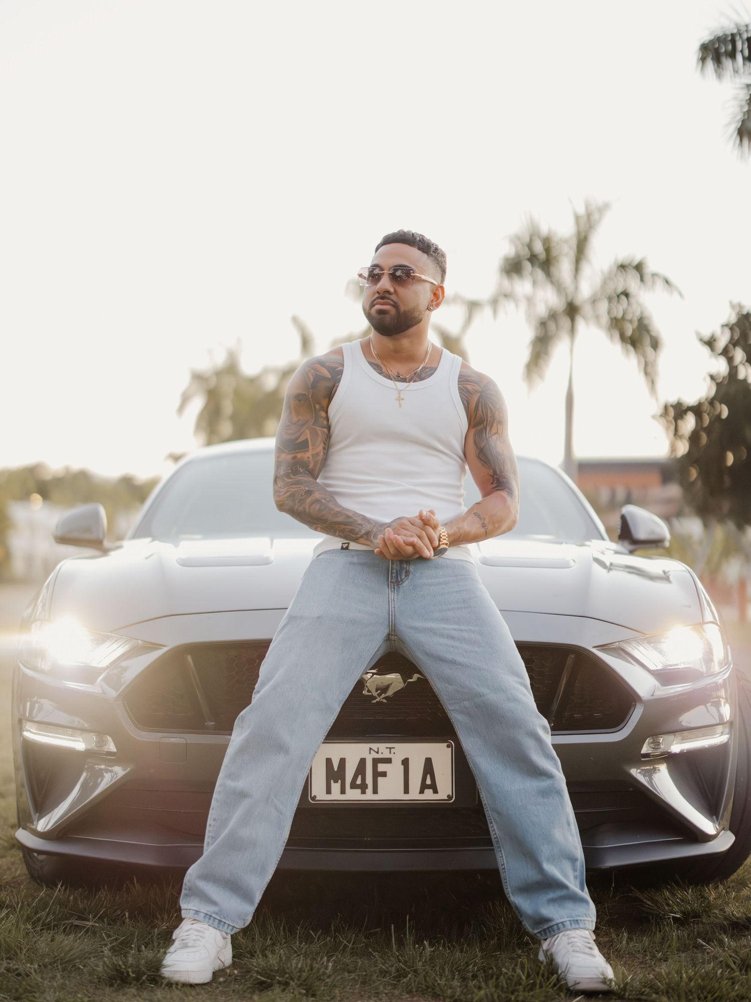 Urban lifestyle portrait photography session in Darwin featuring street-style imagery captured by Julie Françoise Imagery