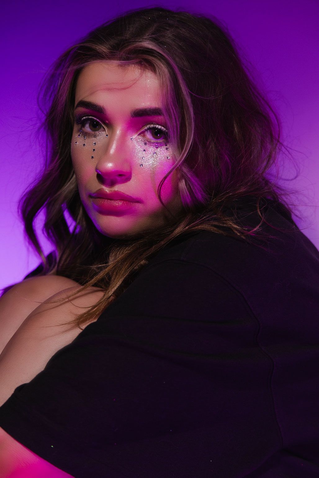 Editorial portrait photography session captured in a Darwin photography studio by Julie Françoise Imagery