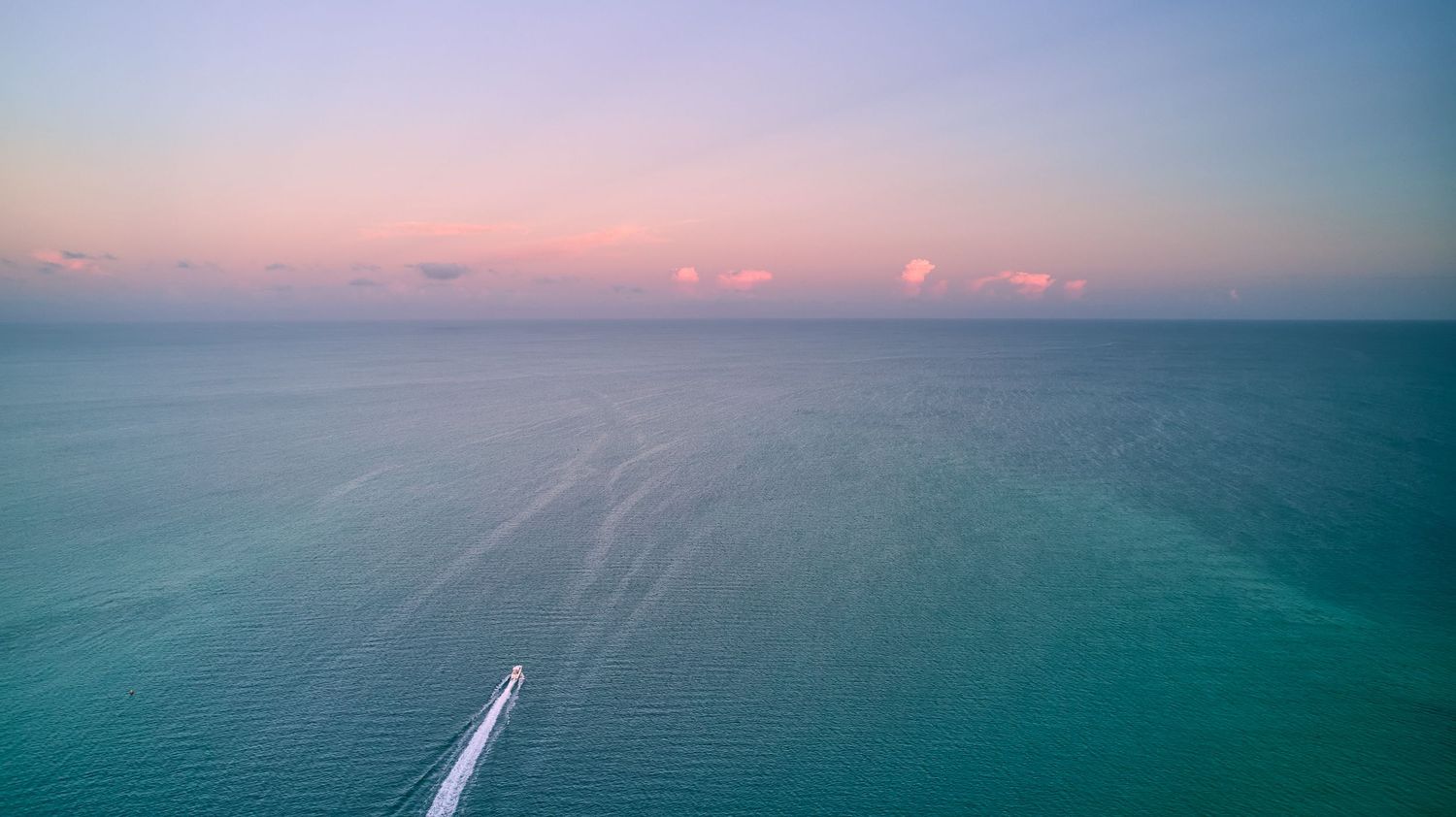 Drone over ocean