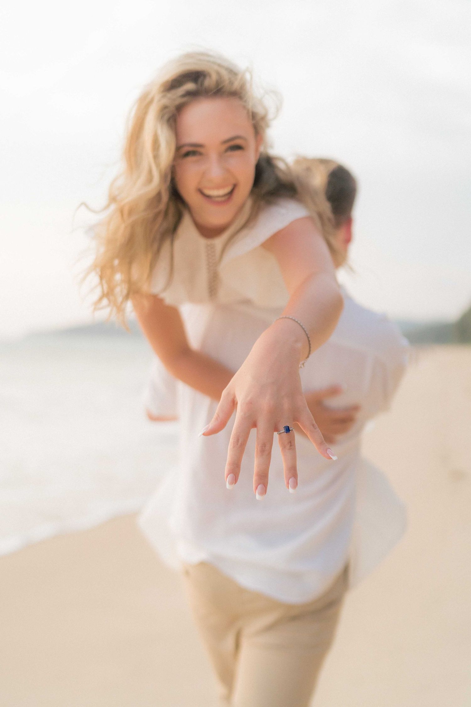 Marriage proposal photography at Layan beach Phuket, Magic moment capturing Deen Phuket Photographer