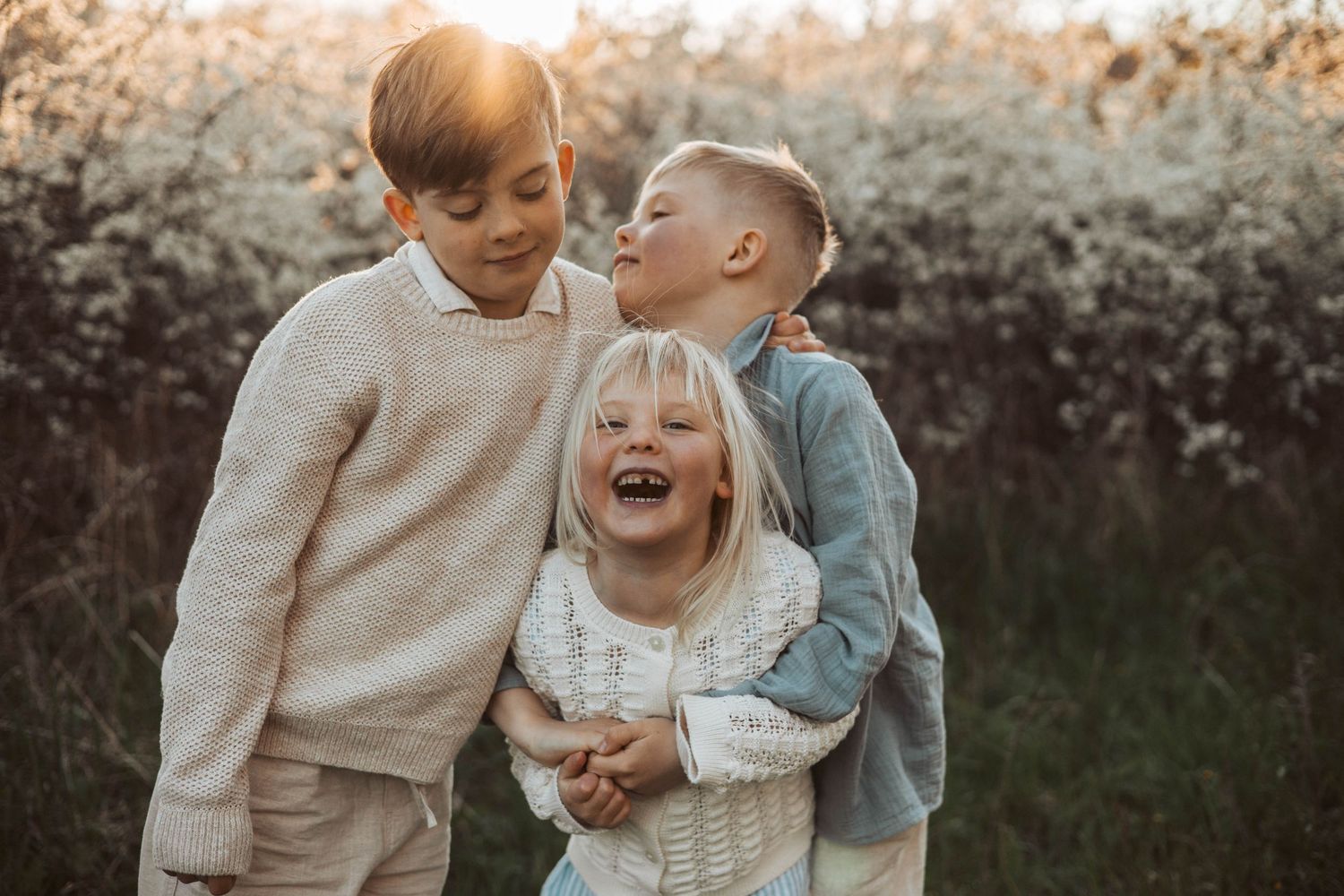 Familjefotogarfering vår.