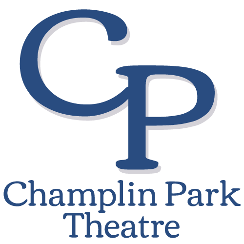 Champlin Park Theatre logo with CP initials in blue above text.