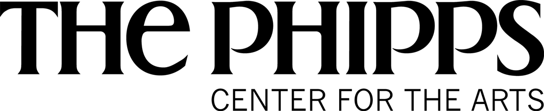 The Phipps logo appears in bold black text against a white background with Center for the Arts below.