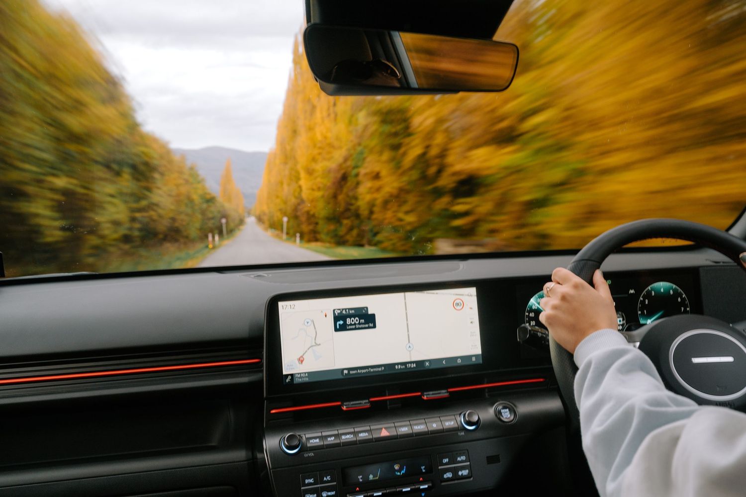 Hyunda Kona photoshoot on arrowtown - Queenstown