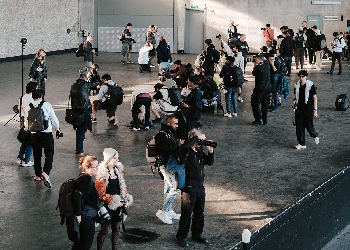A crowd of attendees at a photography event at the Sidney Myer Music Bowl in Melbourne.