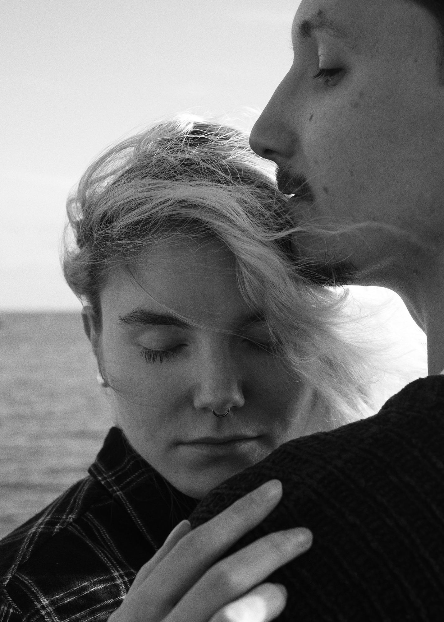 Editorial style couples portrait on Melbourne beach