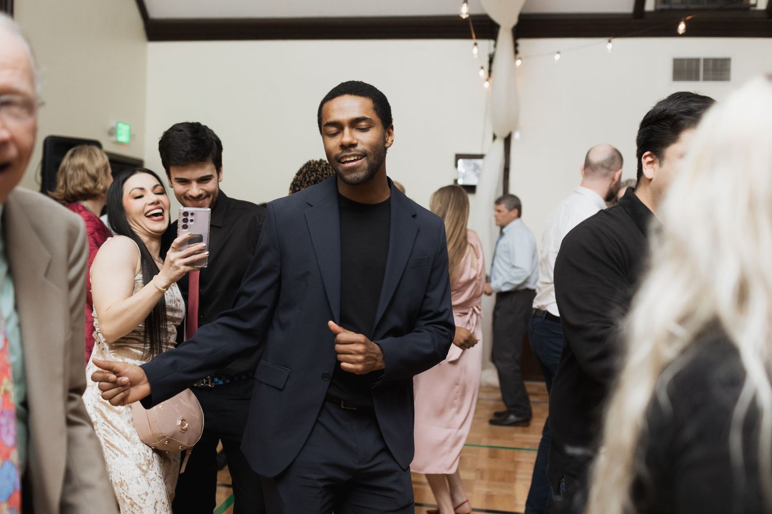 Natural wedding guest reaction