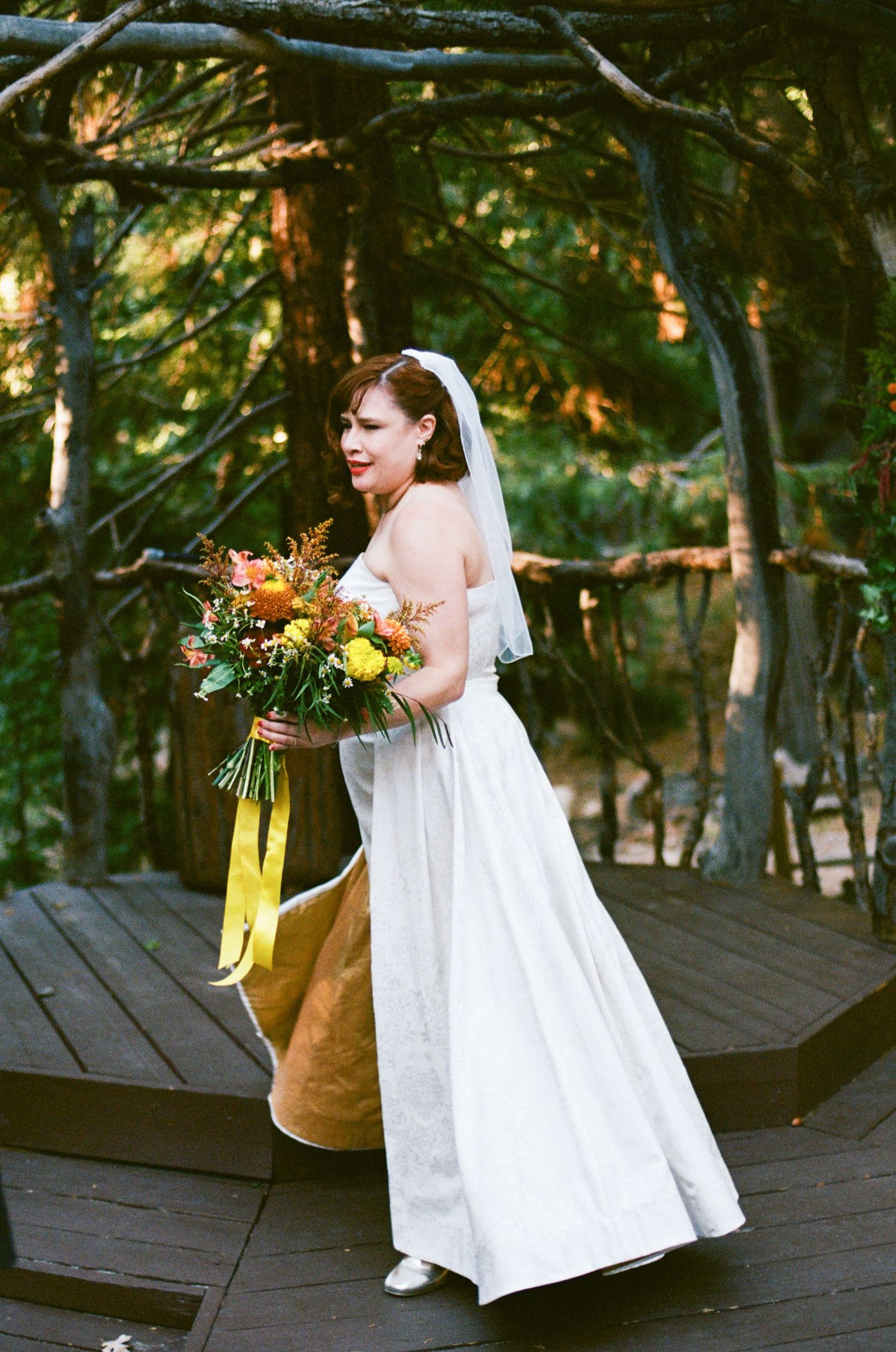 35mm bridal candid photo
