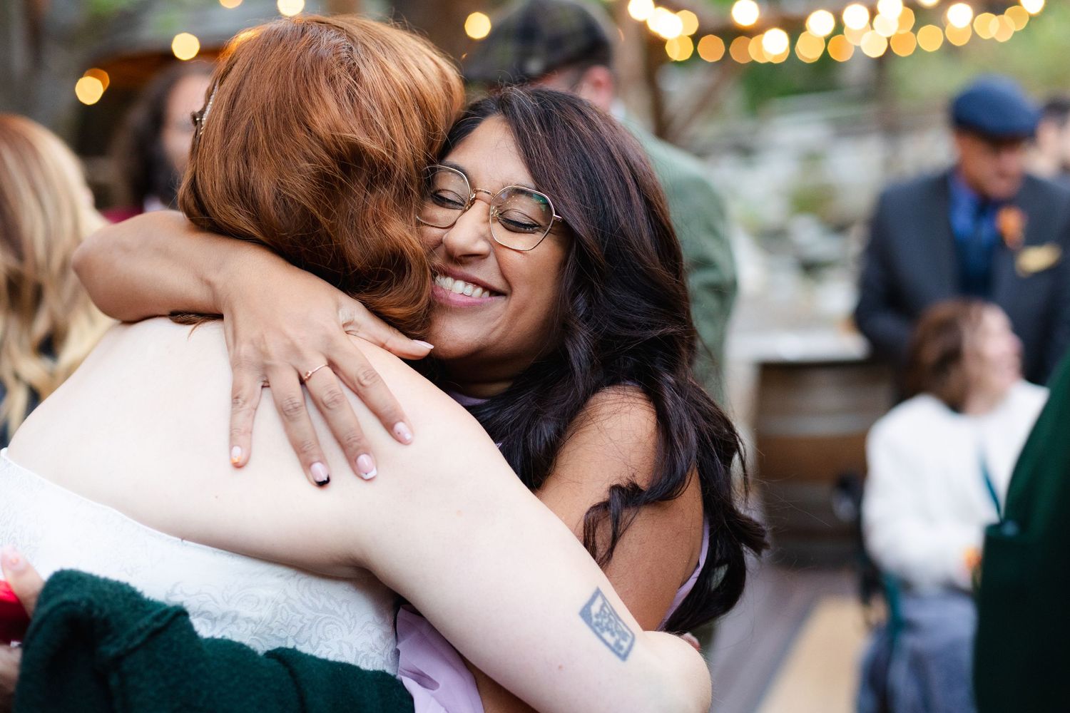 Natural wedding guest reaction