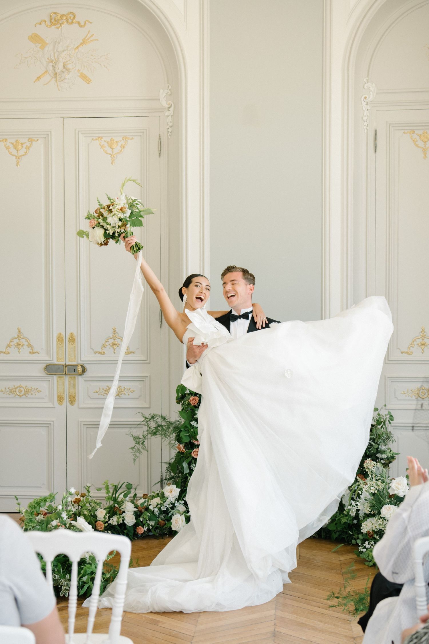 Just married in a french chateau. Chateau Nainville