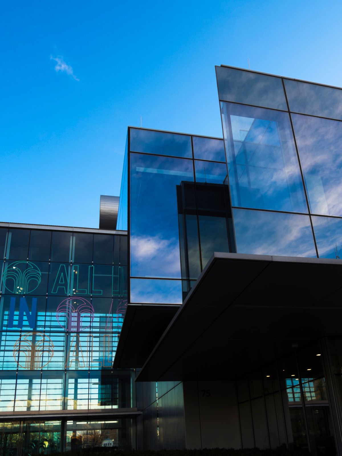 Exterior of office building