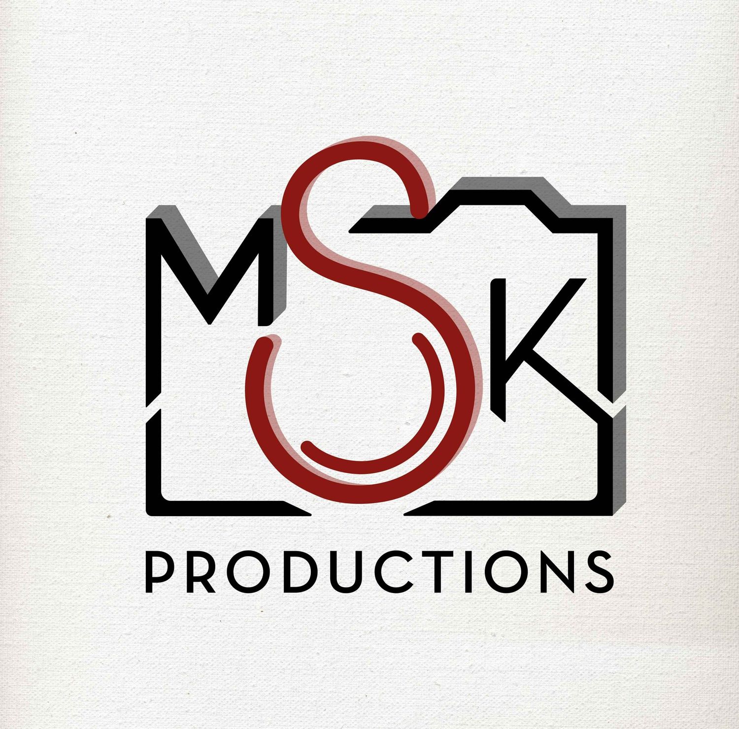 MSK Productions logo with a camera and red 