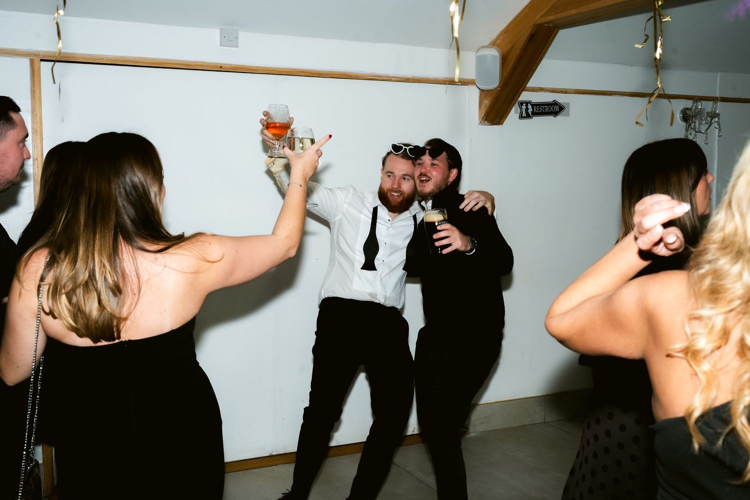 Candid moments from an elopement party at The Oaks Eltham by London wedding photographer @lyfphotos