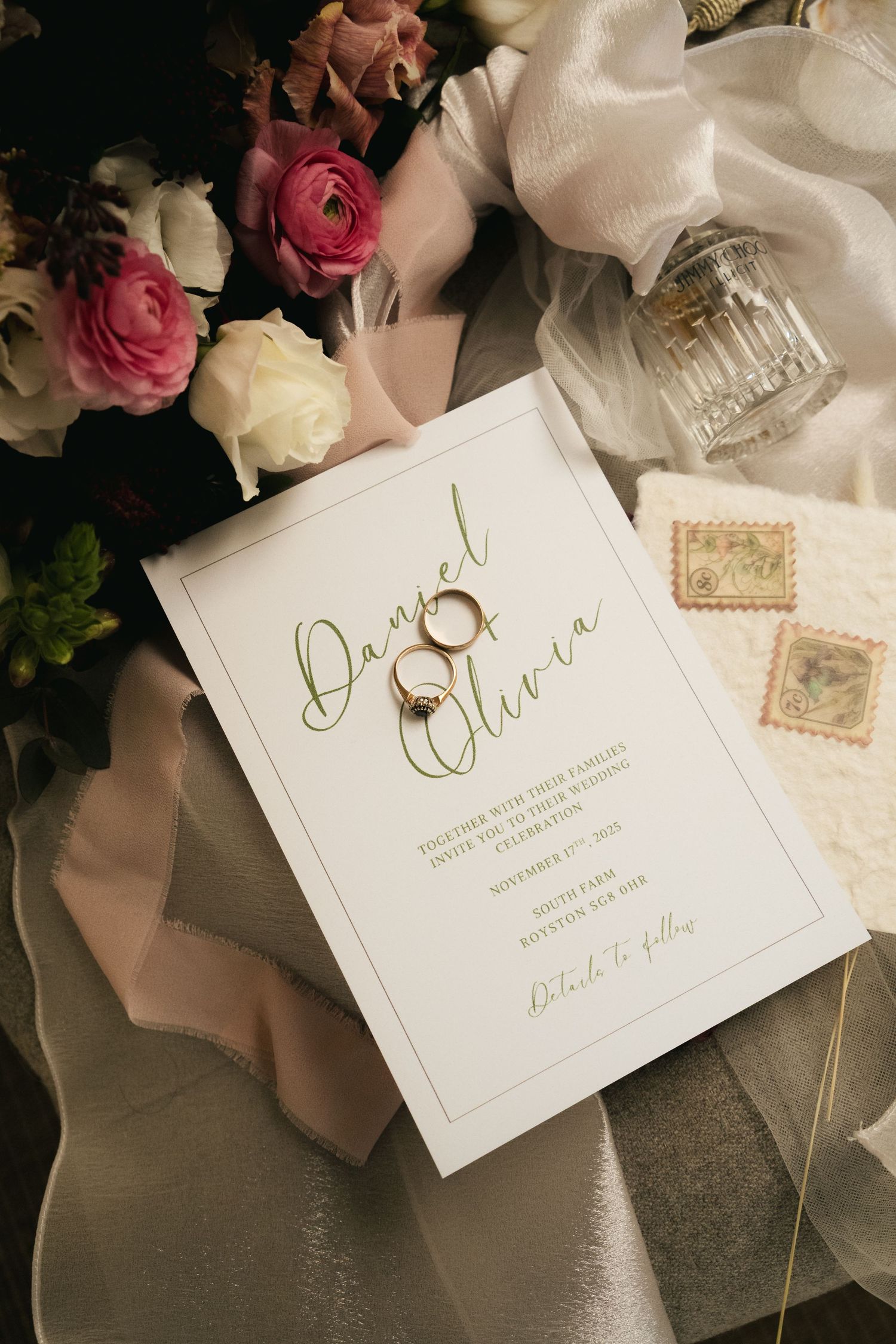 Wedding details at South Farm, captured by @lyfphotos