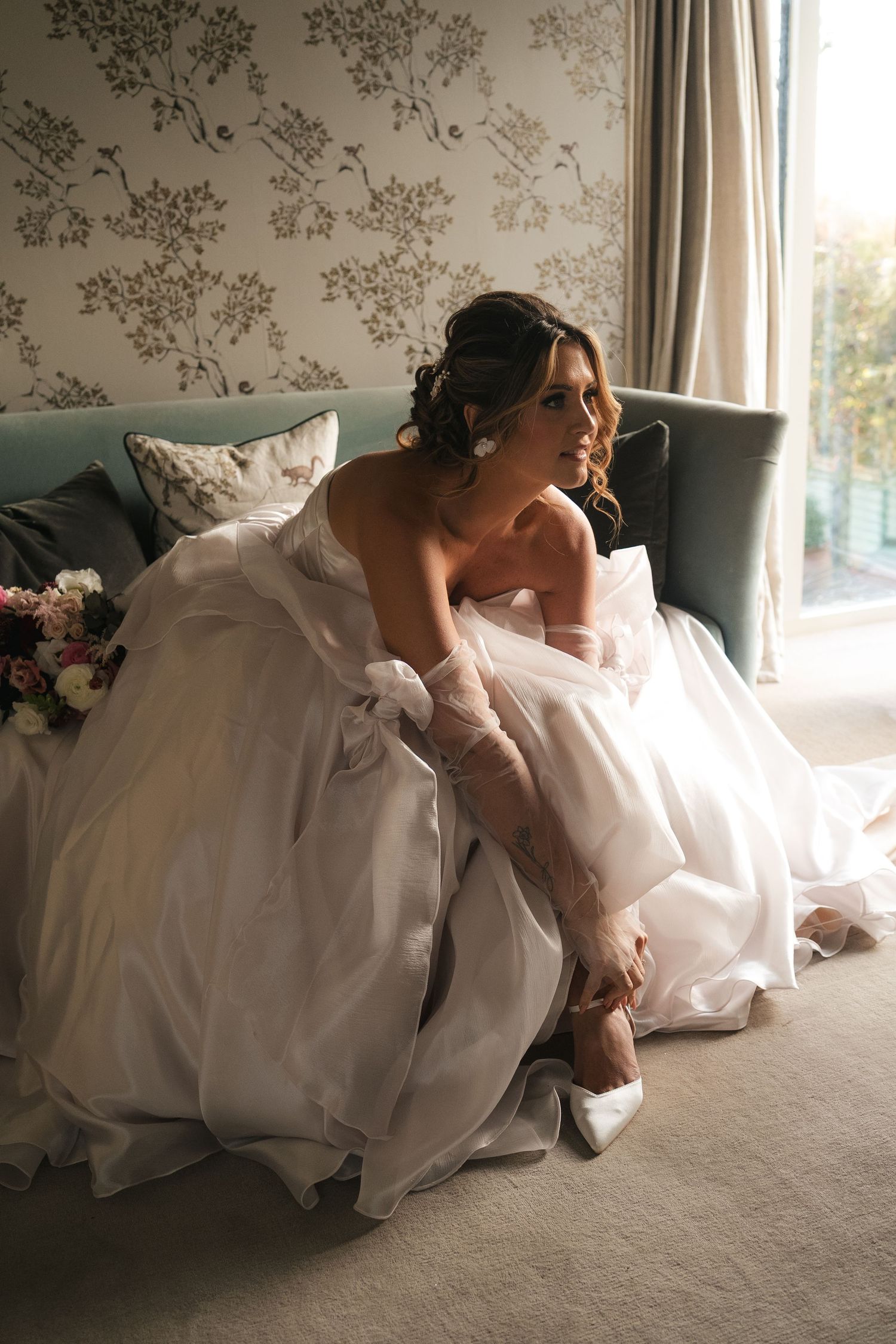 Bridal preparation at South Farm, captured by @lyfphotos