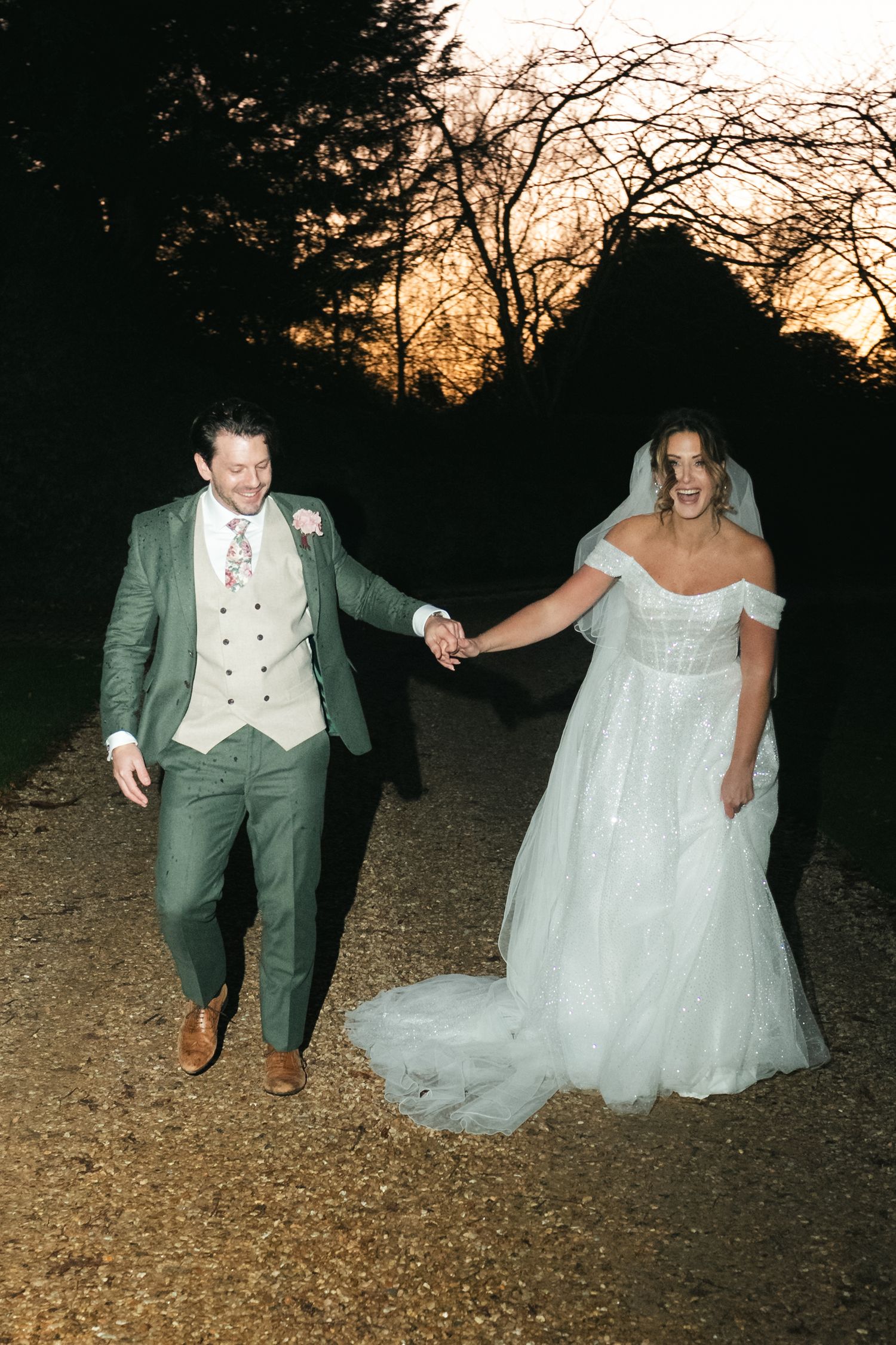 Wedding champagne spray celebration at South Farm editorial shoot captured by @lyfphotos