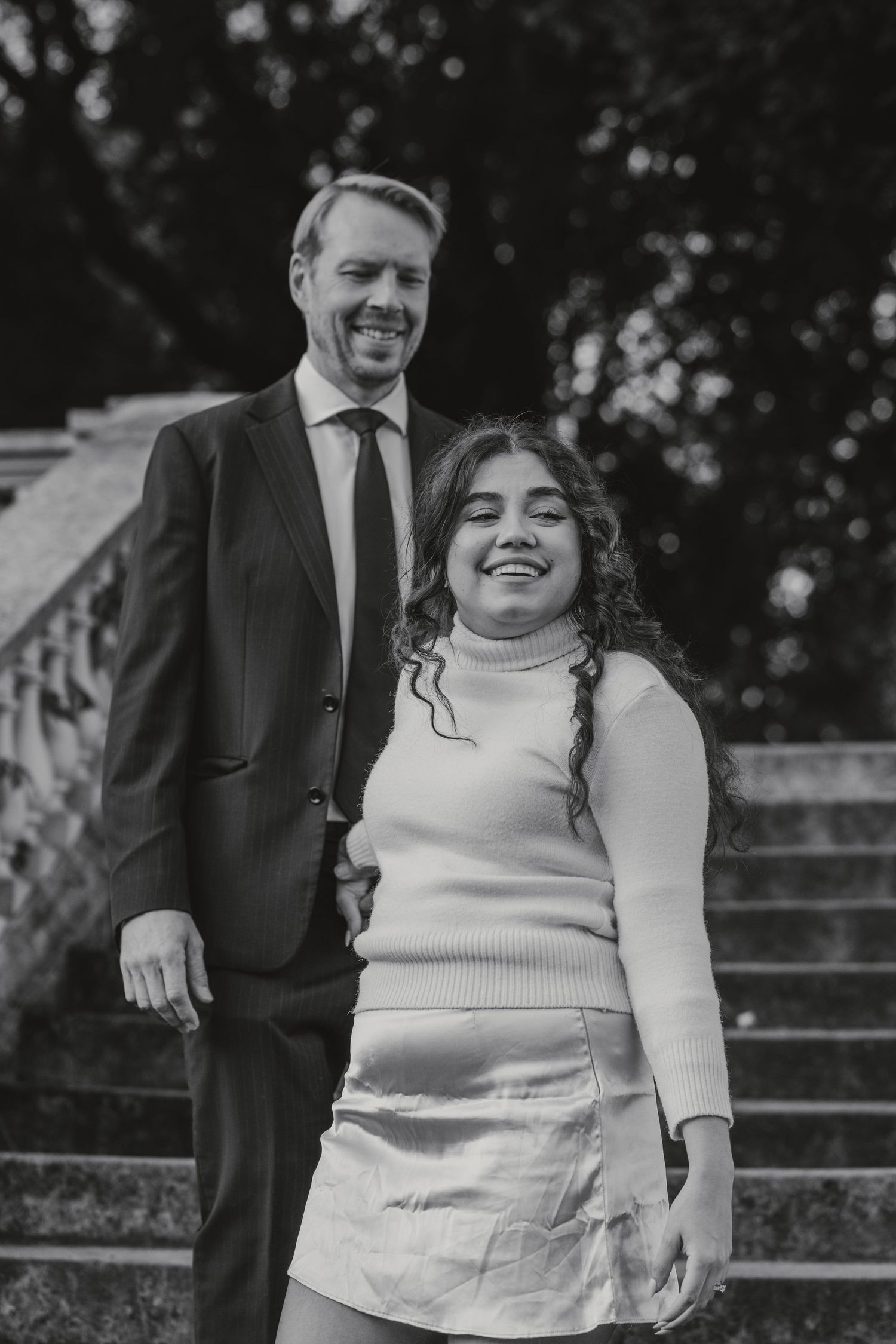 Couple photos at Gunnersbury Park, Anne and Jack photographed by London engagement and wedding photographer @lyfphotos