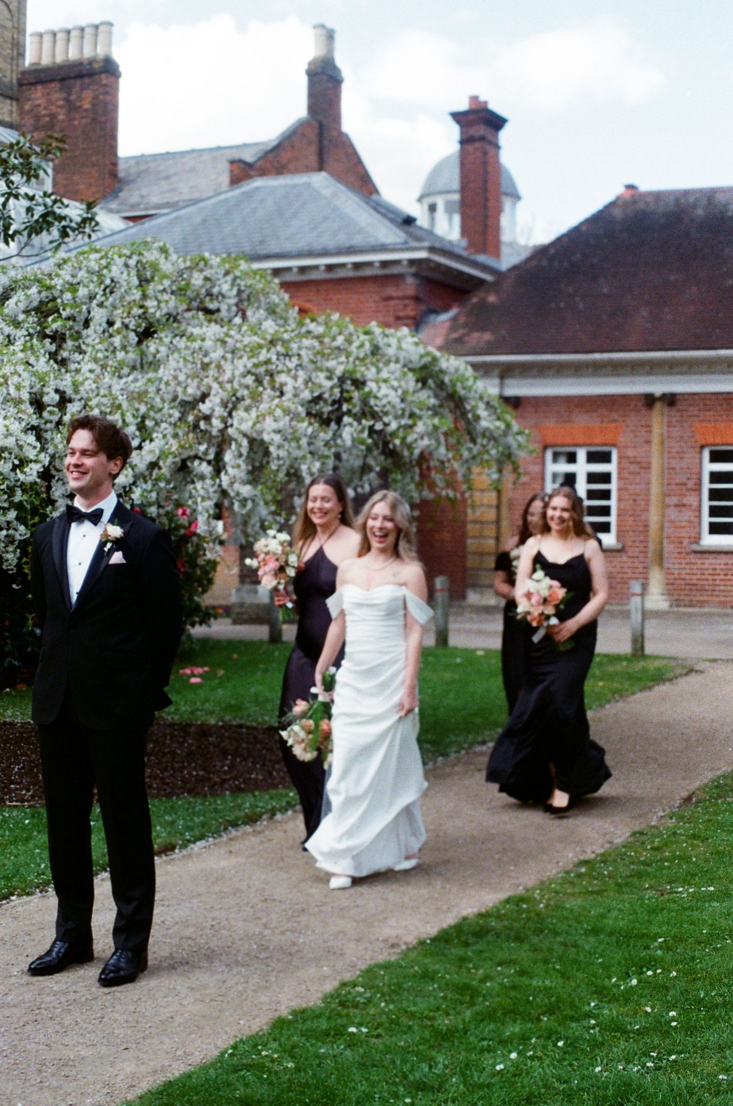 First look under blooming white tree outside York House in Twickenham