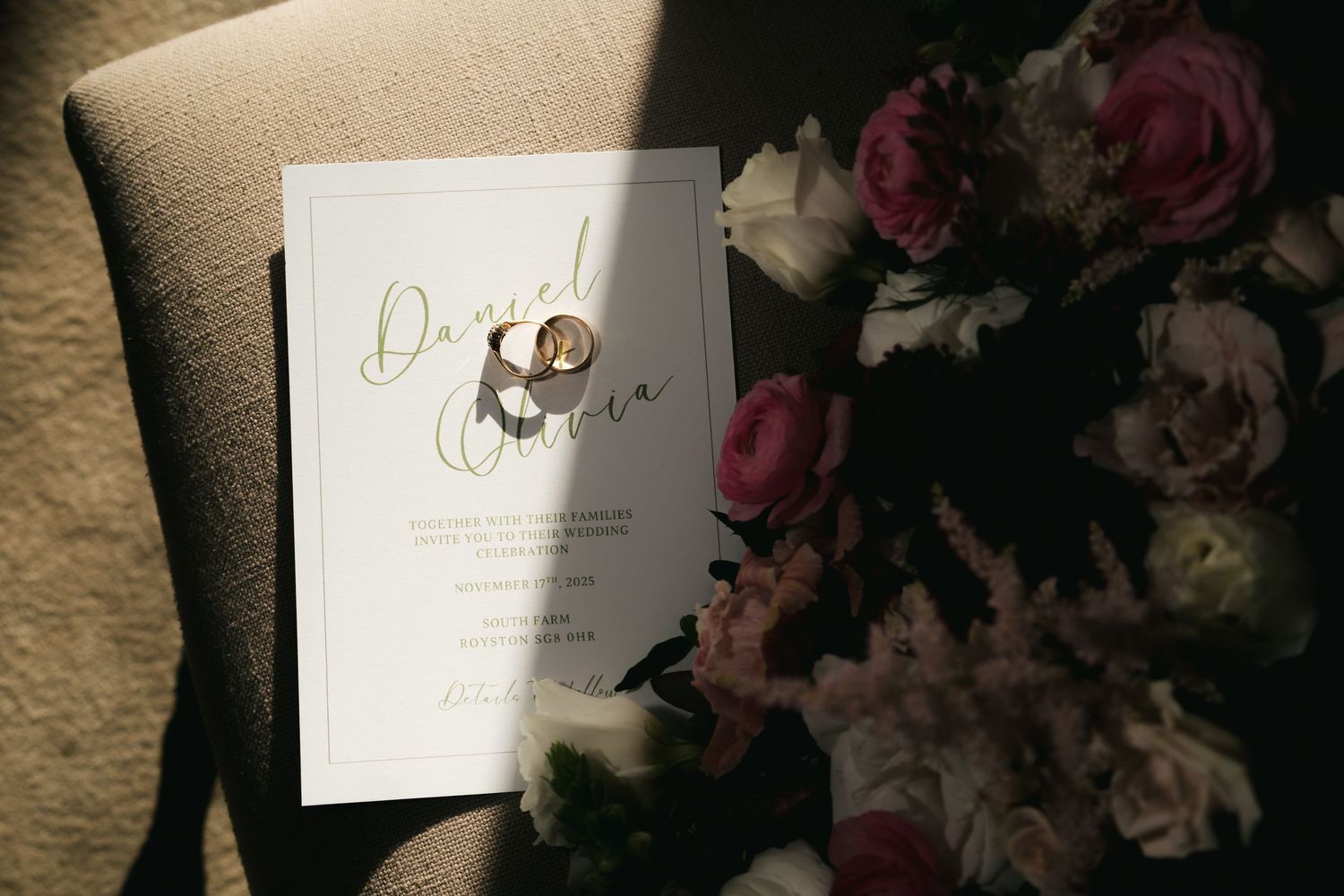 Wedding details at South Farm, captured by @lyfphotos