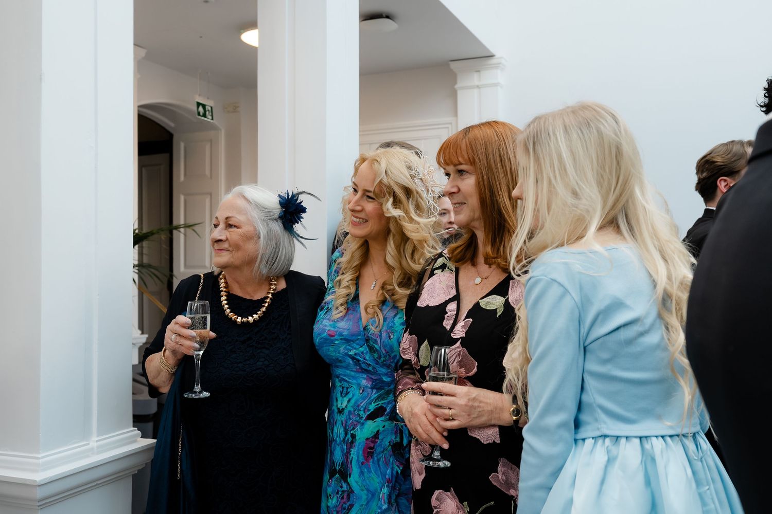 Guests enjoying cocktails in York House conservatory