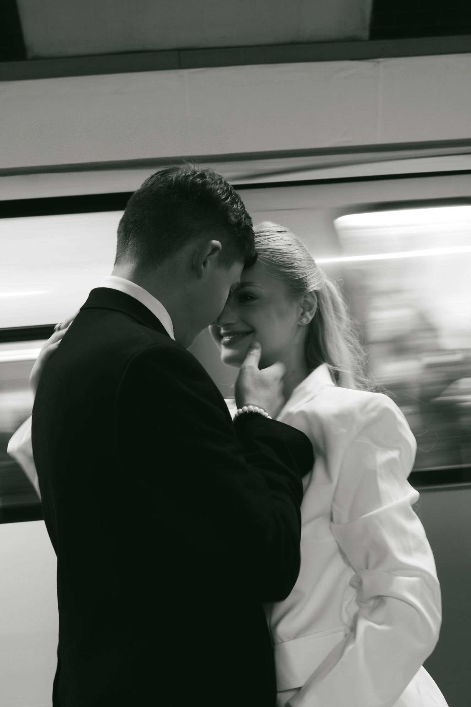 “Couple on the London Underground during a morning photoshoot in Central London.”