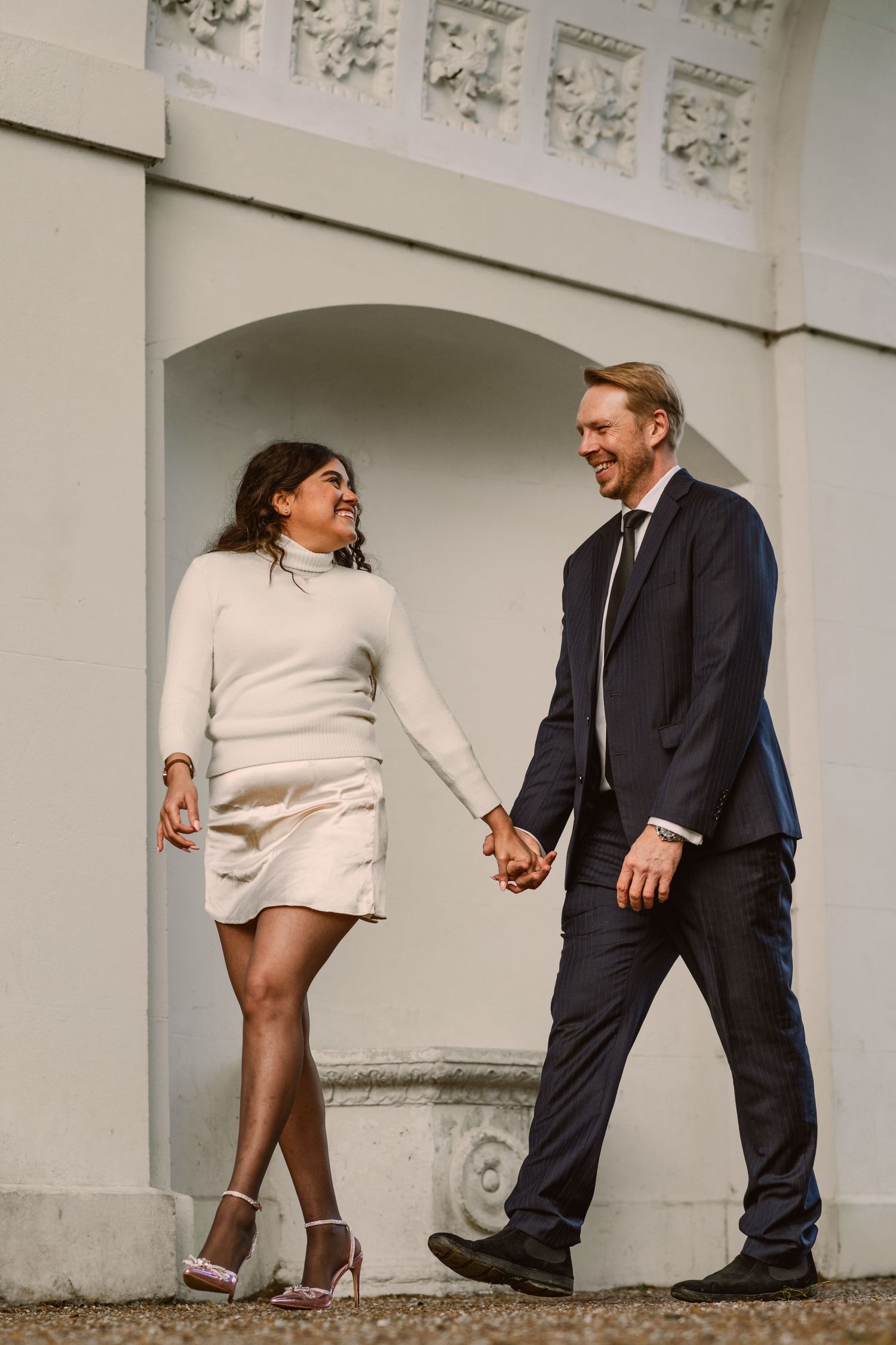 Couple photos at Gunnersbury Park, Anne and Jack photographed by London engagement and wedding photographer @lyfphotos