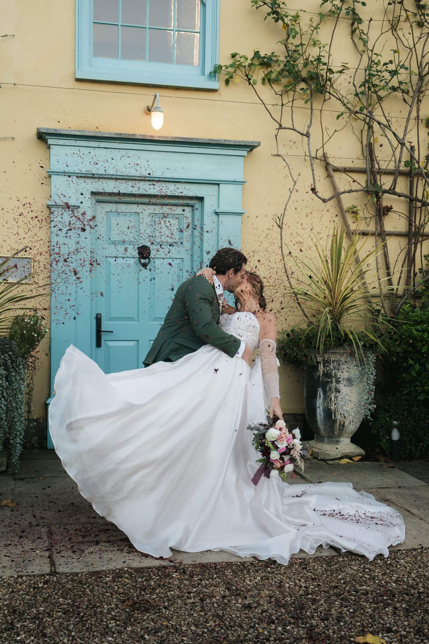 Confetti walk at South Farm, captured by @lyfphotos