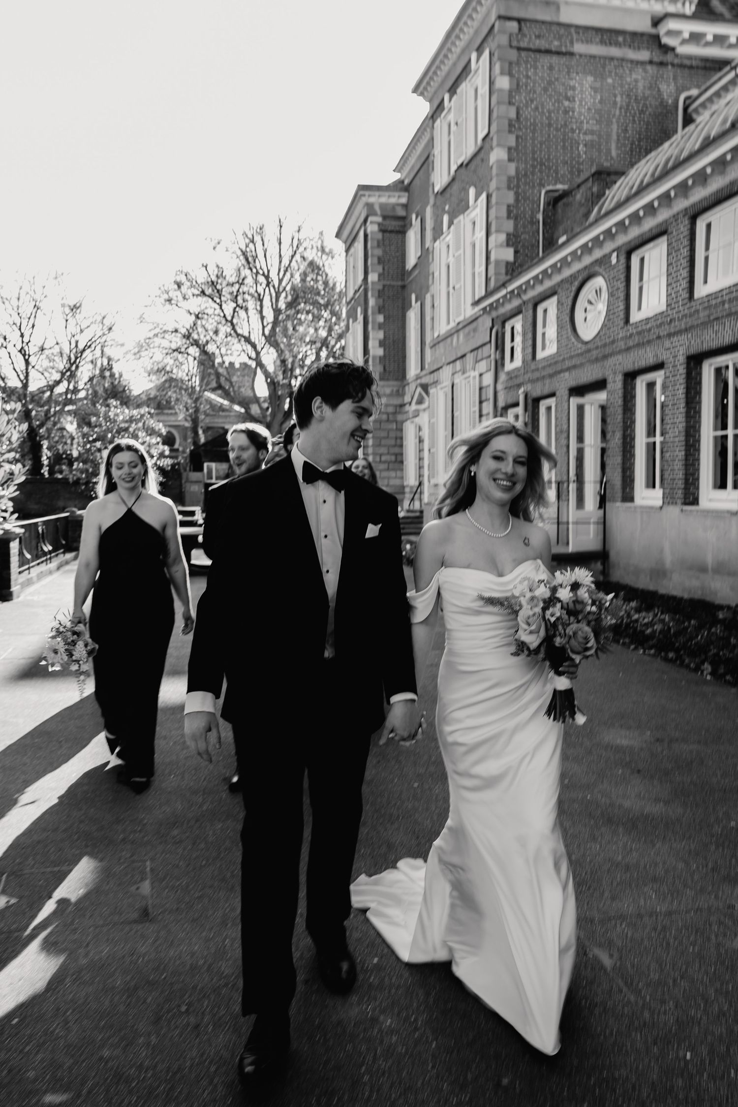 Spring blossom portraits at York House Twickenham wedding