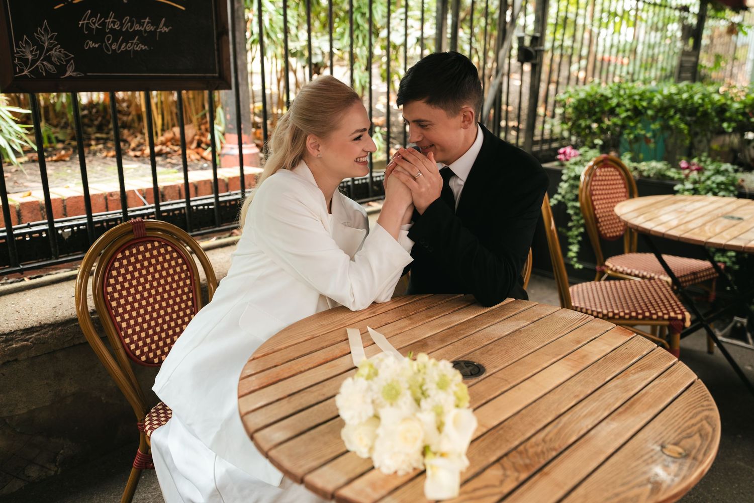 “Couple outside Gordon’s Wine Bar in Central London during a lifestyle couple photoshoot.”