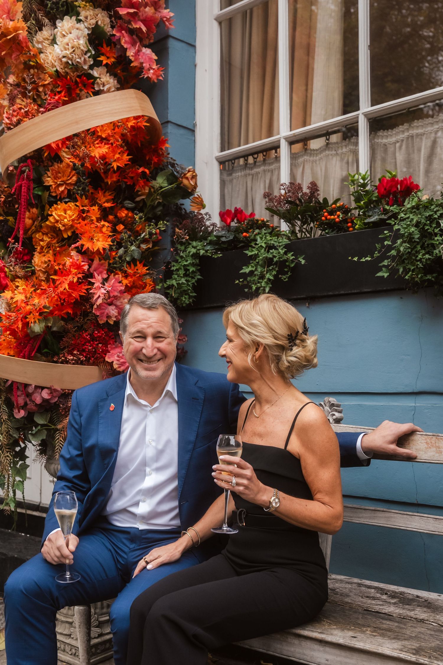 Amanda and Richard celebrating their wedding anniversary in 50 Cheyne Chelsea, photographed by London UK photographer @lyfphotos