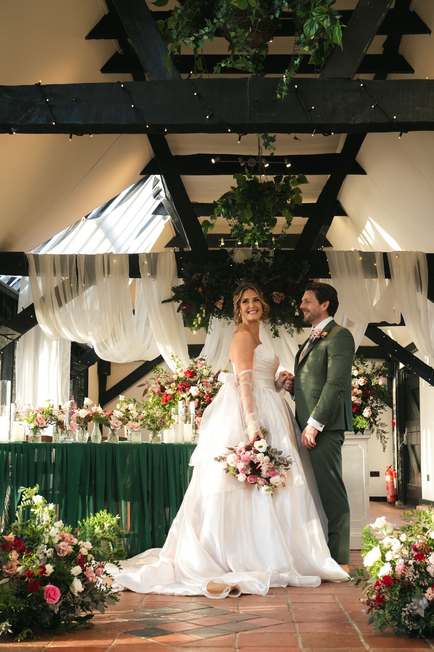 Wedding ceremony moment at South Farm captured by @lyfphotos