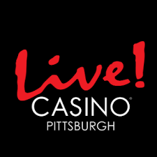 Live! Casino Pittsburgh branding in red and white text.