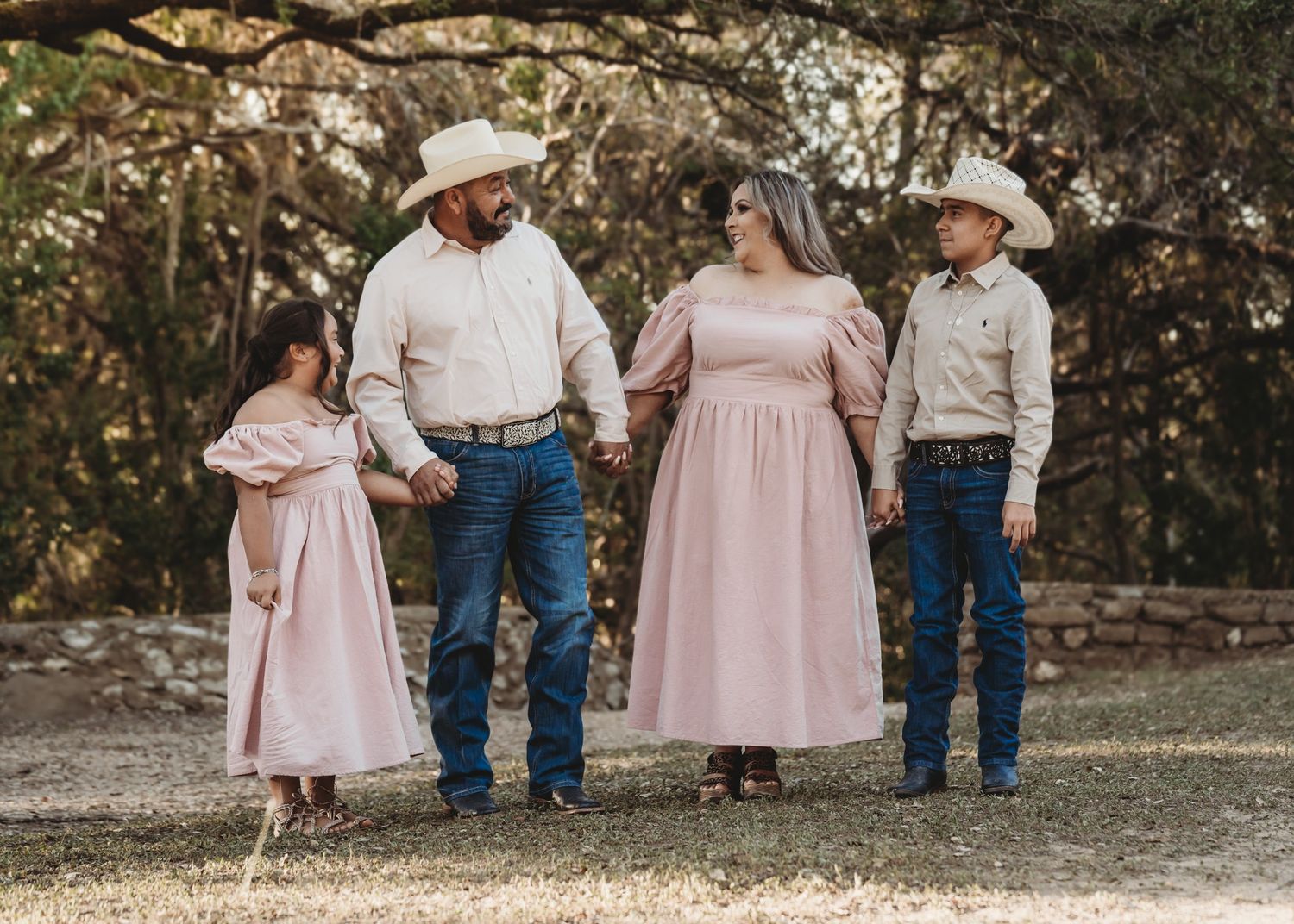 Western style Family portrait session outdoor Waco TX Sudden Joy Visuals