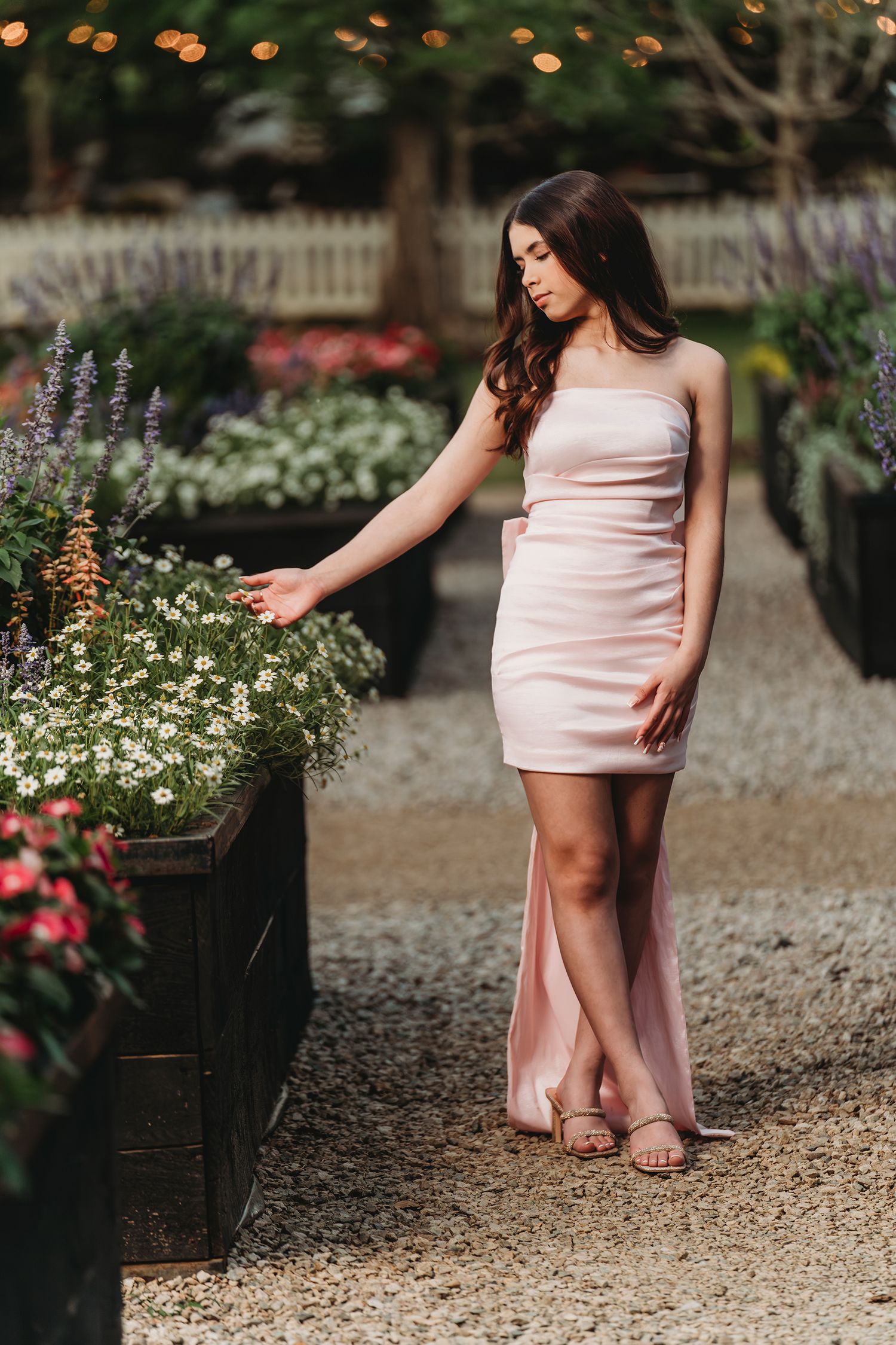 Woman lifestyle portrait outdoor garden Waco TX Sudden Joy Visuals